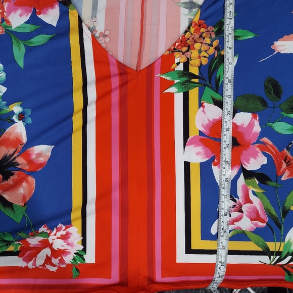 Venus Tropical Batwing Vacation Vibes Blouse Size XL - Picture 4 of 7